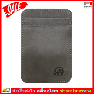 กระเป๋าเงินหนังวัวแท้ กระเป๋าสตางค์แบบบาง Genuine Leather Card Wallet Elephant 2795