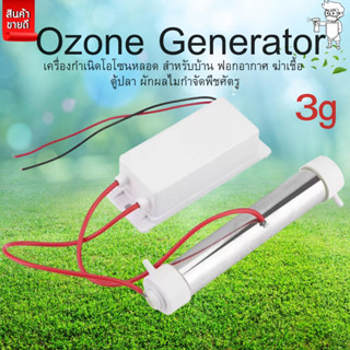 เครื่องกำเนิดโอโซน หลอด3g Ozonizerสำหรับฆ่าเชื้อในบ้านฟอกอาาศ เเละสามารถใช้ในน้ำ ตู้ปลา สระว่ายน้ำ ผักผลไม้กำจัดพืชศัตรู