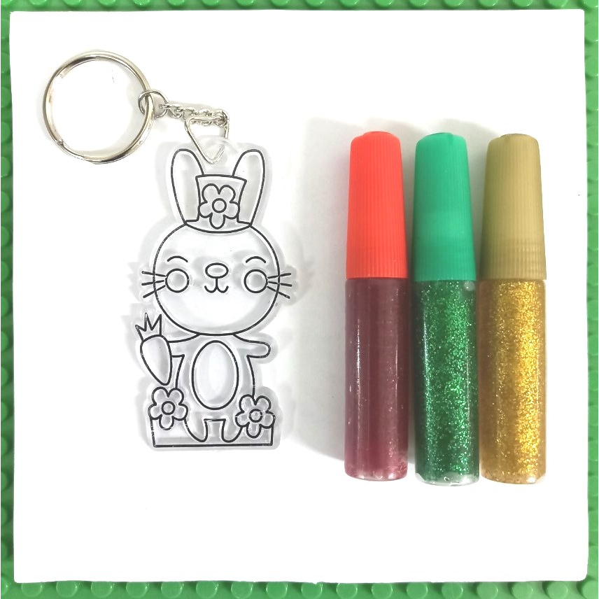 พวงกุญแจระบายสี-10-บาท-2-key-chain-10-baht-2-สีกากเพชร-ราคาถูก