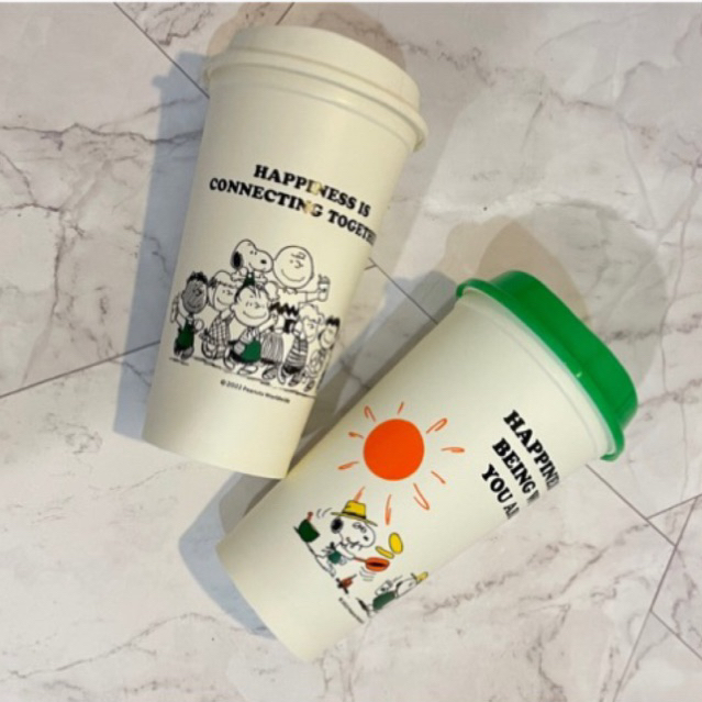 Starbucks JAPAN x Peanuts ลิมิเตด Snoopy Reusable Cup ปี 2022 & 2023 เเก้วสตาร์บัครียูสของ