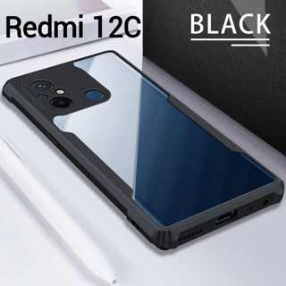 Redmi A2 Plus/Redmi A1 Plus/Poco C55/Poco C50เคสกันกระแทกขอบสีหลังใสXiaomi Redmi 12C/Redmi A1/Poco C40/Redmi 10C