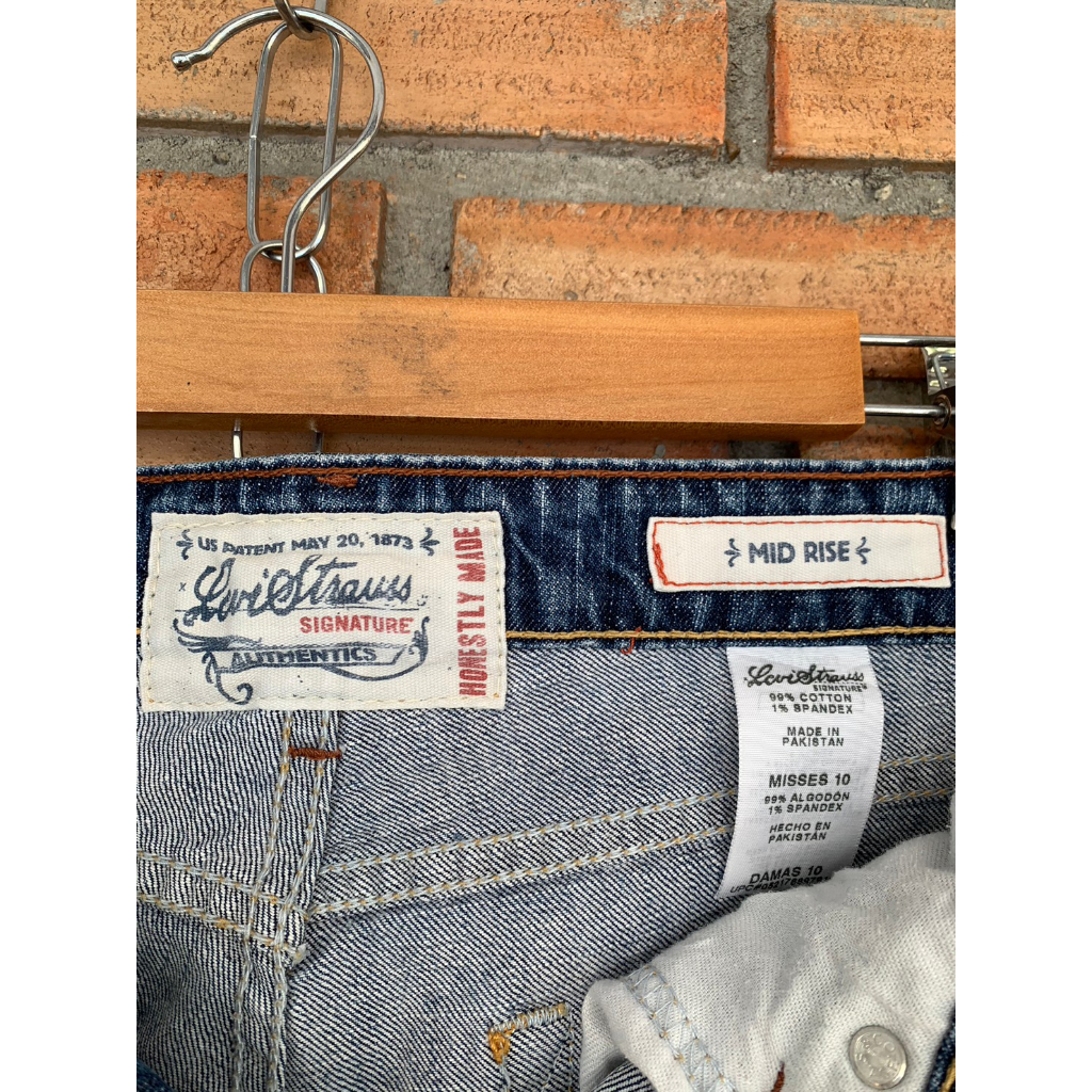 กางเกงยีนส์-4-5-ส่วน-ผ้าไม่ยืด-levi-strauss-size-m-เอว-32-สะโพก-44-ยาว-31-5-เป้า-10