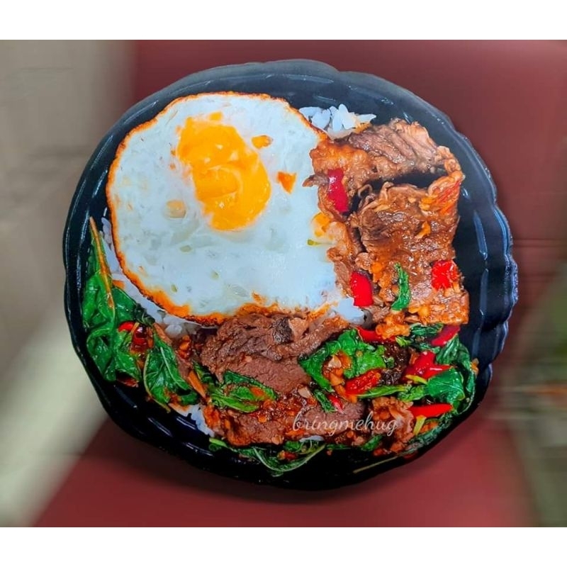 หมอนพิมพ์ลายกะเพราไข่ดาว-ขนาด-50ซม-หมอนอาหาร-หมอนพิมพ์ลาย-หมอนสุขภาพ-หมอนใยสังเคราะห์