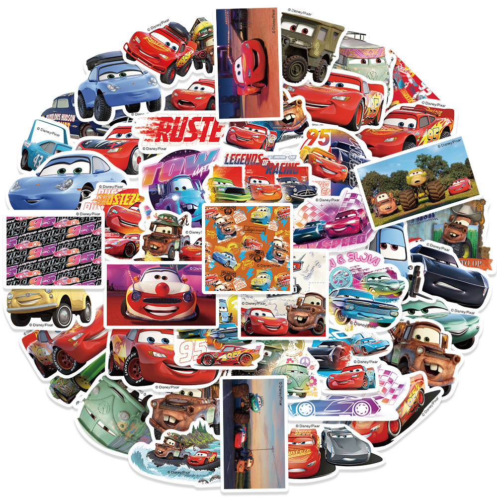 พร้อมส่ง-ของแท้-100-แมคควีน-ลาย-ชินคันเซ็น-โทมัส-cars-sticker-disney-เมโลดี้-สติกเกอร์-กันน้ำ-50pcs