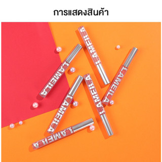 ลิปสติก ลิปกลอส เนื้อแมตต์กํามะหยี่ กันน้ํา ติดทนนาน 6 สี