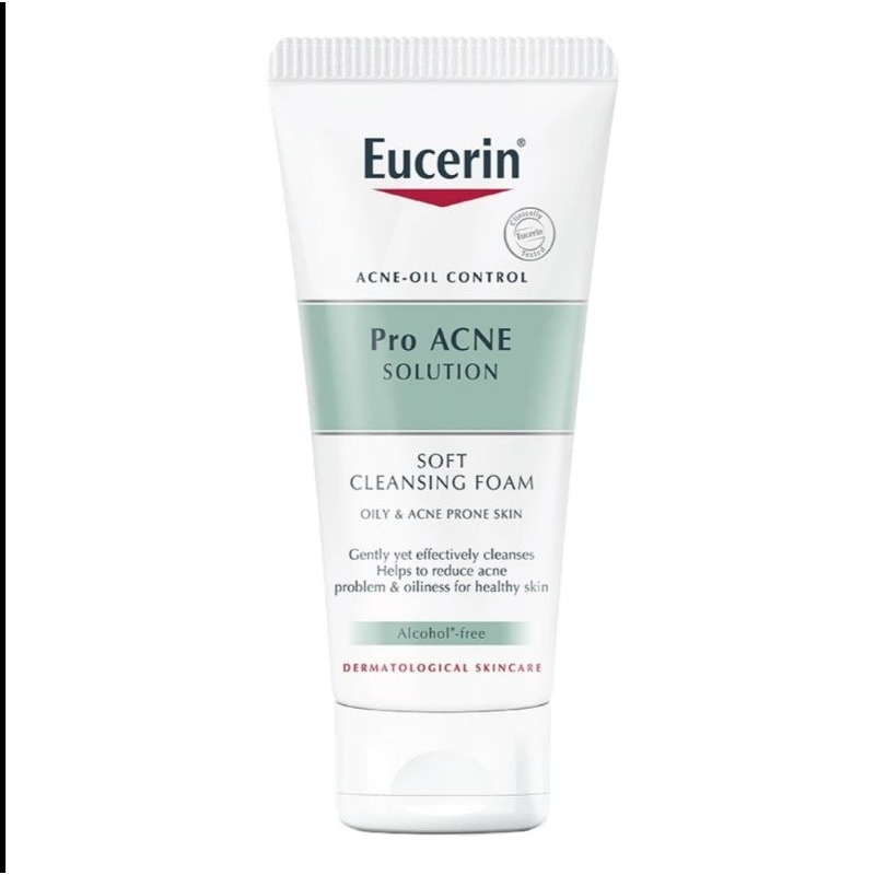 eucerin-pro-acne-cleansing-foam-50ml-เยูเซอริน-โปร-แอคเน่-โซลูชั่น-เจนเทิล-คลีนซิ่ง-โฟมเจลล้างหน้า