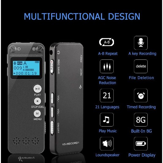 digital-voice-recorder-เครื่องบันทึกเสียงดิจิตอล-ขนาด-8gb