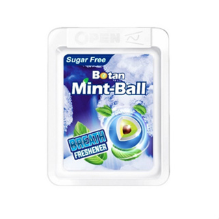 [&gt;ยกแพ็ค 20 ตลับ&lt;]Botan Original Fresh Mint-Ball &gt;ฟ้า&lt; โบตัน ออริจินอล เฟรช เย็น ชุ่มคอ 4g บรรจุ 20 เม็ด ( หมดอายุ 3/25)
