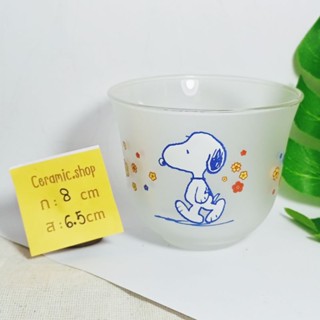 แก้วสนูปปี้ สะสม  snoopy  แก้วญี่ปุ่น