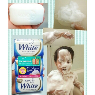 💙💗💛New Okinawa Limited~ Kao White Soap  สบู่วิปโฟมตัวขาวฟองนุ่มนุ๊มจากญี่ปุ่น