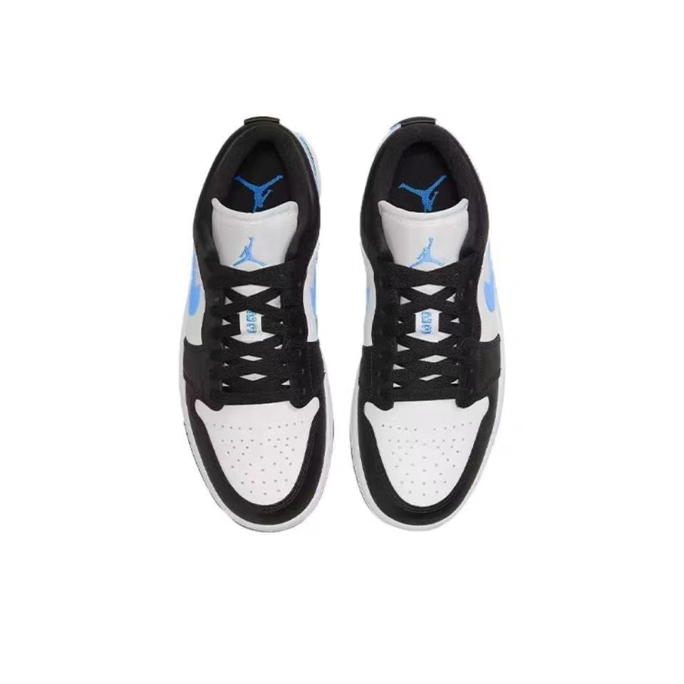 ของแท้100-nike-air-jordan-1-low-black-university-blue