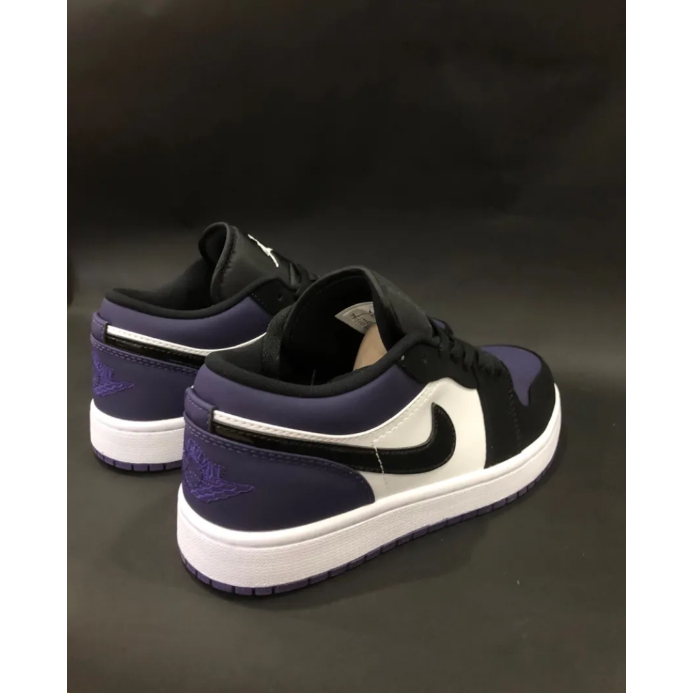 nike-jordan-air-jordan-1-low-court-purple-black-purple-ของแท้-100