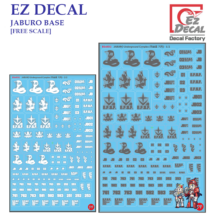 ดีคอลน้ำ [EZ DECAL] U07 JABURO BASE UNDERGROUND COMPLEX WATER DECAL PRE ...