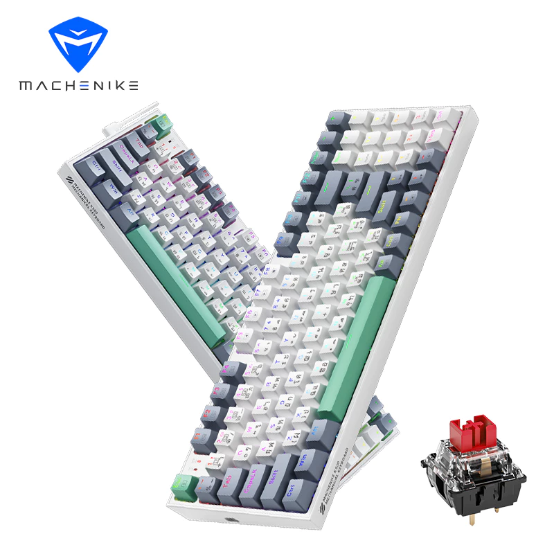 คีย์บอร์ดแมคคานิค Machenike K500 แบบมีสาย ขนาด 90% ปุ่ม 94 ปุ่ม ไฟ RGB ปรับเปลี่ยนสวิตช์ได้