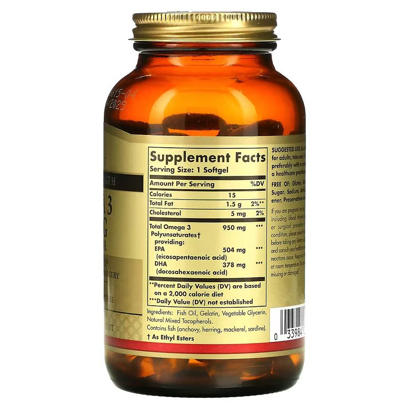 solgar-omega-3-epa-amp-dha-950-mg-triple-strength-100-softgels-บำรุงสมอง-ดวงตา-ข้อต่อ-หลอดเลือด-หัวใจ