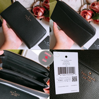 กระเป๋าสตางค์ยาวซิปรอบ  Kate spade Wallet🖤🖤แท้💯