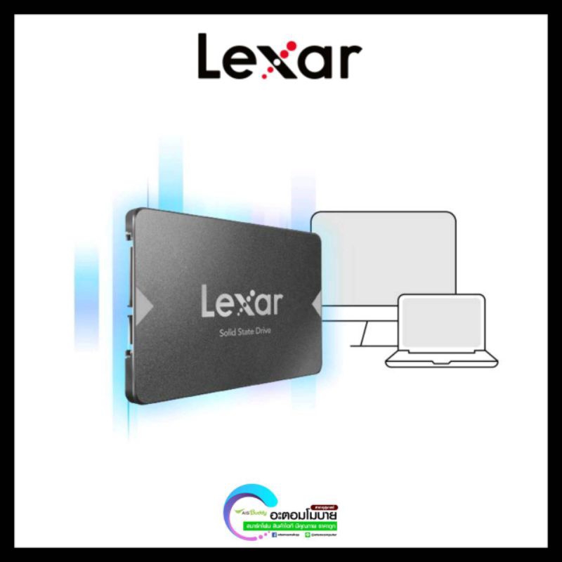 lexar-ssd-ns100-512gb-อุปกรณ์จัดเก็บข้อมูลทางคอมพิวเตอร์-2-5-sata-6gb-s-รับประกันศูนย์-1-ปี