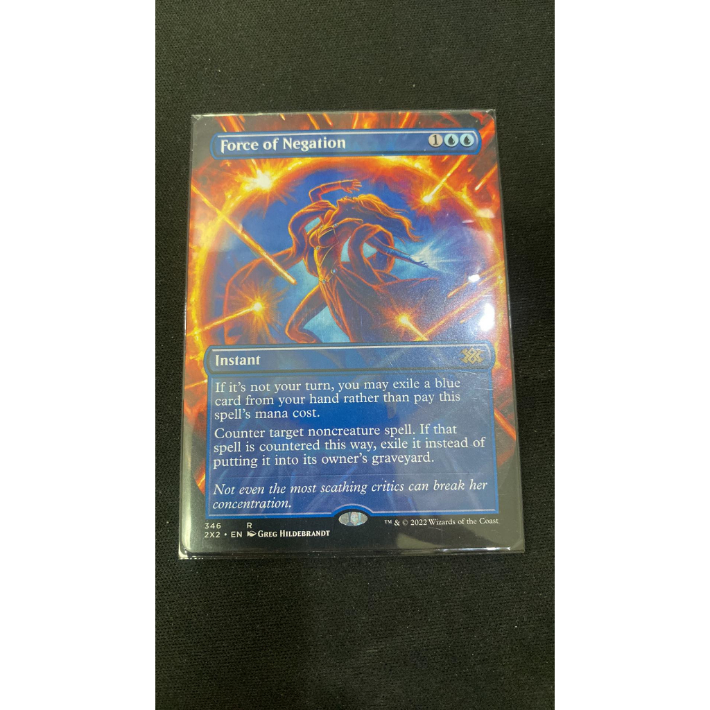 Double Masters 2022 Variants: Force of Negation (Borderless) | Shopee ...