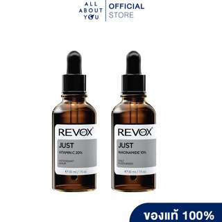 [ SET ] Revox B77 JUST NIACINAMIDE 10% DAILY MOISTURISER 30 ml+Revox B77 JUST VITAMIN C 20% ANTIOXIDANT SERUM 30 ml.