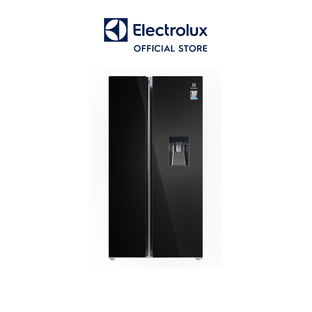 ติดตั้งฟรี-electrolux-ตู้เย็นไซด์-บาย-ไซด์-ultimatetaste-700-21-80-คิว-สีกระจกสีดำ-รุ่น-ese6645a-b