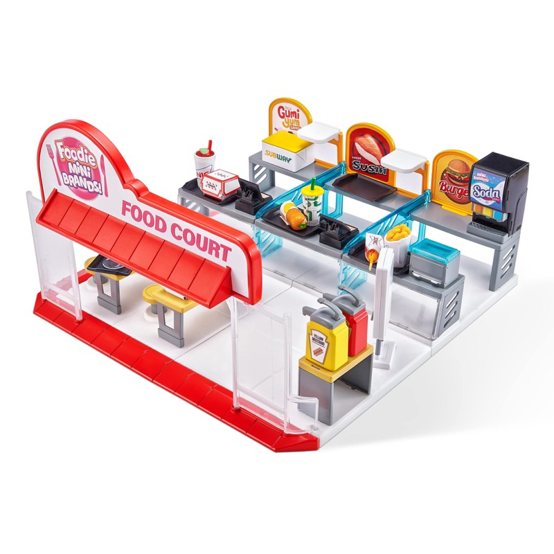 surprise-foodie-brands-mini-food-court-playset-by-zuru-with-32-pieces-to-build-1-exclusive-miniature-collectible-toys