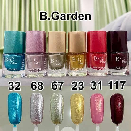 ยาทาเล็บไม่ต้องอบ-b-garden-ยาทาเล็บพร้อมส่ง-ยาทาเล็บถูกที่สุด-สีเจลไม่ต้องอบ-ยาทาเล็บกึ่งเจล-1-เซ็ท-6-ขวด