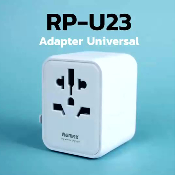 remax-หัวปลั๊กเพื่อใช้งานต่างประเทศ-adapter-universal-แปลงหัวปลั๊กได้หลายแบบ-ใช้งานได้ทั่วโลก-วัสดุกันไฟ-รุ่น-rp-u23