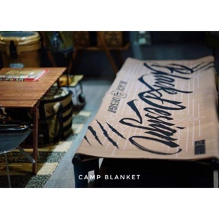 Black Design Camp Blanket