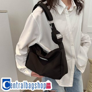 centralbagshop(C1854) กระเป๋าสะพายข้างFASHION ผ้าไนล่อน (แถมที่ห้อยใส่เหรียญ)