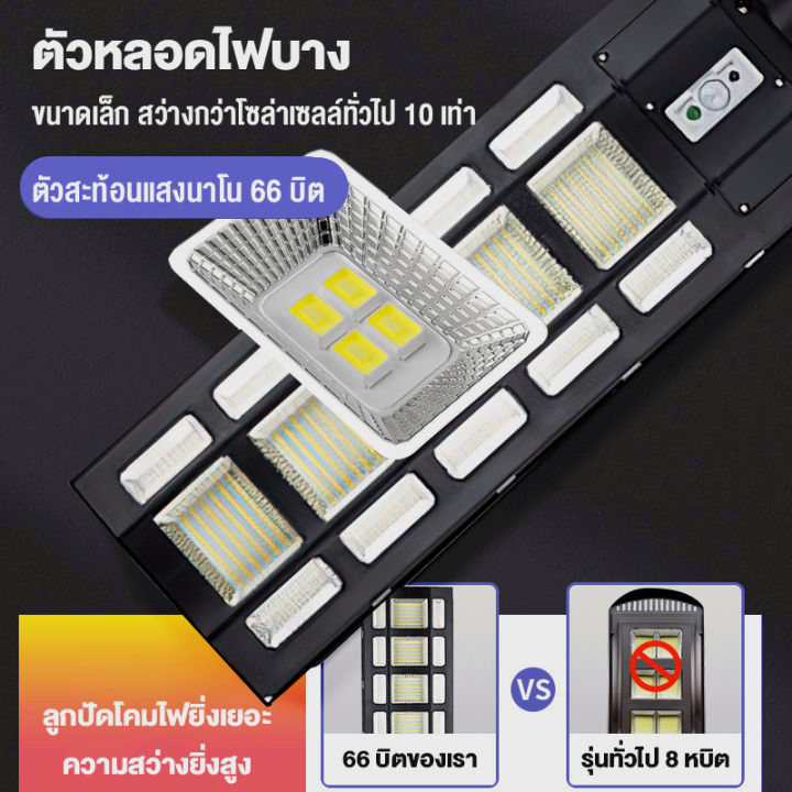 bunny-รับประกัน10ปี-ไฟถนนรีโมทคอนโทรล-solar-lights3000w-ไฟสปอตไลท์-กันน้ำ-ไฟ-solar-cell-ใช้พลังงานแสงอาทิตย์-โซลาเซลล์