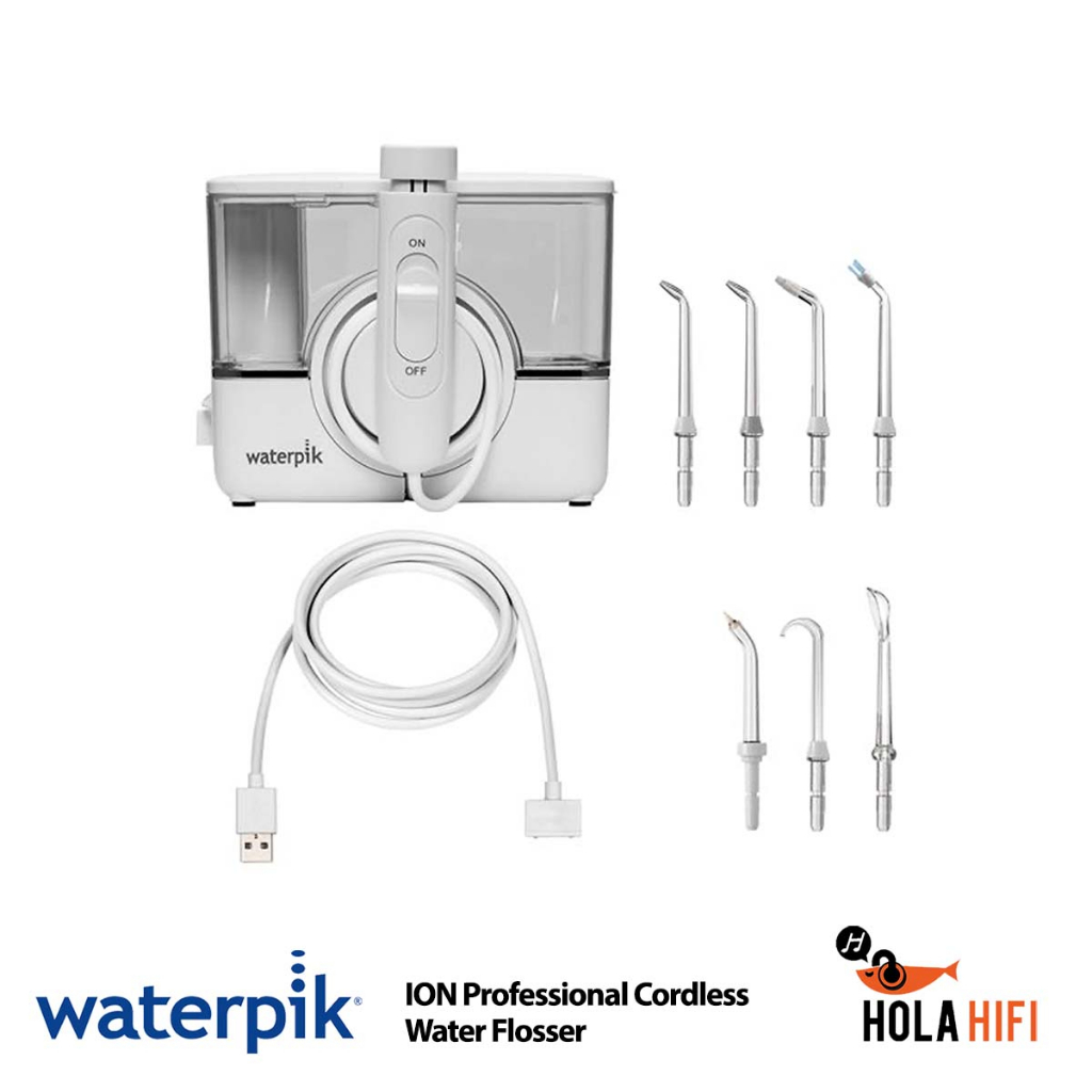 เครื่องฉีดน้ำทำความสะอาดฟัน-waterpik-ion-professional-cordless-water-flosser-white