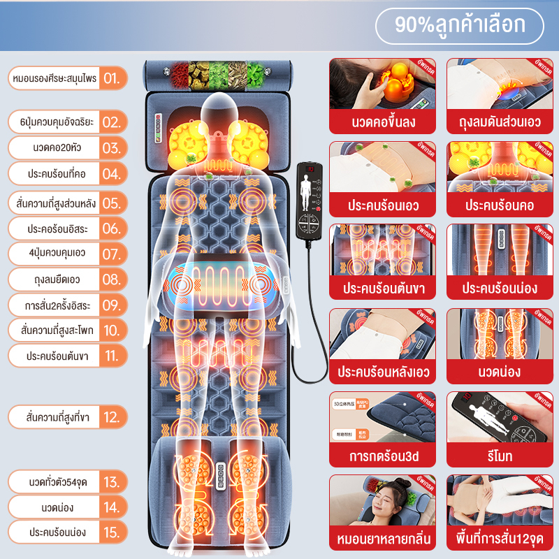 เก้าอี้นวดไฟฟ้าmassage-chair-เครื่องนวดกระดูกสันหลังส่วนคอมัลติฟังก์ชั่นทั้งตัวคอเอวหลังเบาะนวดไฟฟ้าเบาะรองนั่งเก้าอี้ใน