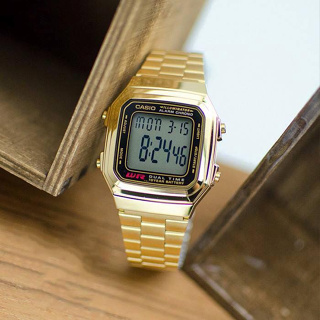 ภาพหน้าปกสินค้านาฬิกา Casio รุ่น A178WGA-1A นาฬิกาดิจิตอลเรือนทอง วินเทจดีไซน์ - มั่นใจ ของแท้ 100% ประกันศูนย์ CMG 1 ปี ซึ่งคุณอาจชอบสินค้านี้