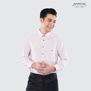 ARROW Bamboo SHIRT สัมผัสนุ่ม สวมใส่สบาย  เสื้อเชิ้ตทำงานแขนยาว ทรง SMART FIT รหัสMACM604