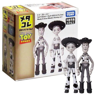 แท้ 100% จากญี่ปุ่น ฟิกเกอร์ ดิสนีย์ ทอยสตอรี่ วู้ดดี้และเจสซี่ Takara Tomy Tomica Disney Toy Story Woody &amp; Jessie