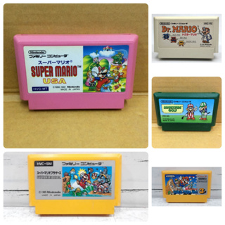 ภาพขนาดย่อของภาพหน้าปกสินค้าเกม Mario เครื่อง Famicom ชุดที่ 1 ตลับ FC จากร้าน japan.gameshop.rareitems บน Shopee