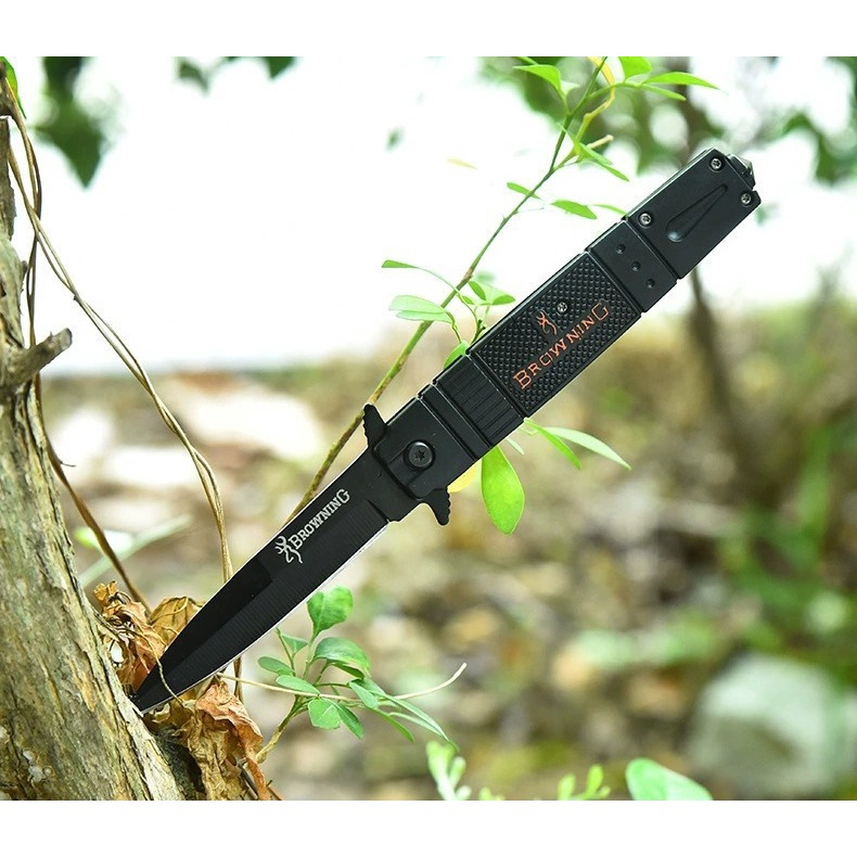 มีดพับ-มีดเดินป่า-outdoor-folding-knife-มีระบบดีดใบมีด-มีที่ทุบกระจก-พร้อมส่งในไทย