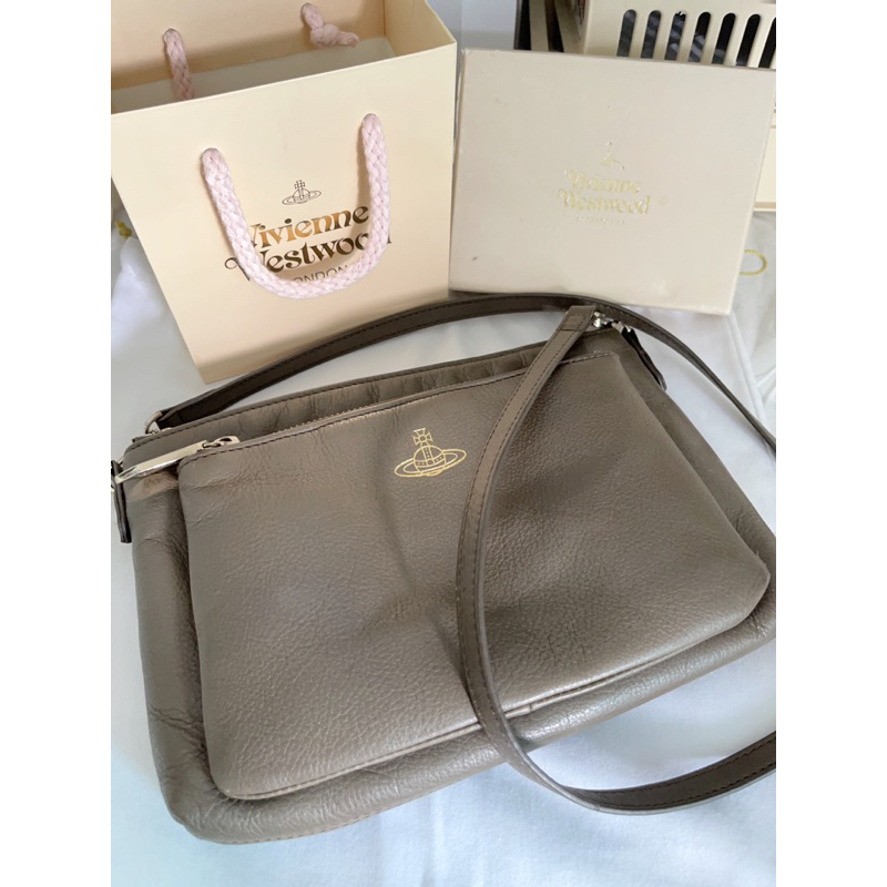 Vivienne Westwood crossbody bag กระเป๋าหนัง Vivienne Westwood ของแท้