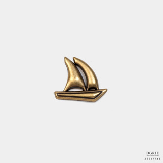 Barque Gold Brooch-เข็มกลัดเรือสำเภาสีทอง