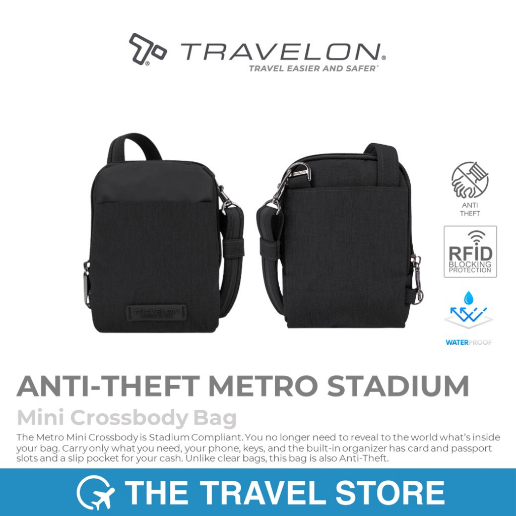 TRAVELON ANTITHEFT METRO STADIUM Mini Crossbody Bag (43417500