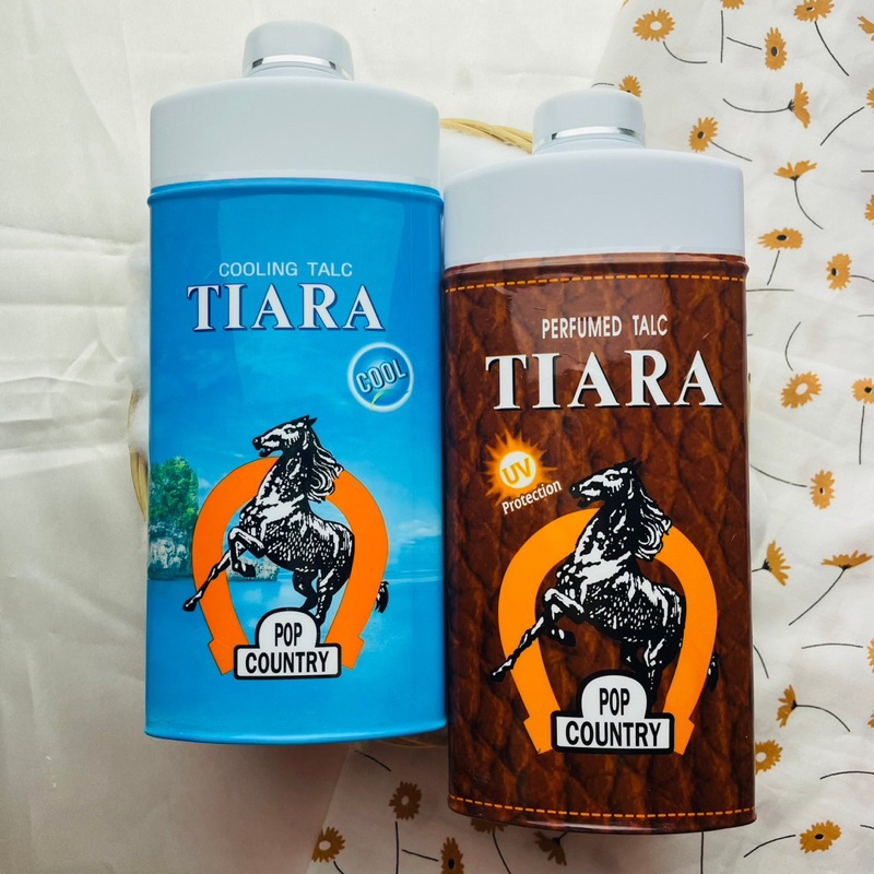 แป้งหอม เทียร่า TIARA pop country UV protection สูตรใหม่ สูตรเย็น Cool ...