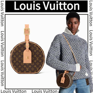 Louis Vuitton BOÎTE CHAPEAU SOUPLE Round Cake Bag/กระเป๋าสะพายข้าง/กระเป๋าสะพายไหล่/สไตล์คลาสสิก