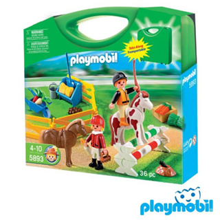 Playmobil 5893 Pony Farm Carry Case Figure เซ็ตกระเป๋าเล็ก ฟาร์มม้า 36 ชิ้น