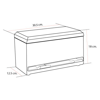 waffle-กล่องจ่ายตะเกียบ-กล่องจ่ายหลอด-กล่องกดหลอด-แบบกดแป้นด้านหน้า-1610-014