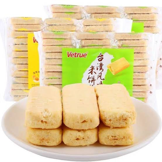 ขนมเค้กข้าวอบกรอบ-ขนมเค้กข้าวอบกรอบใต้หวัน-ตรา-vetrue-300-กรัม