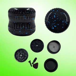 ส่งเร็ว Herb Grinder Black Luminous ที่บดสมุนไพรอลูมิเนียม ฟันบดแบบใหม่ แบบขั้นบันได