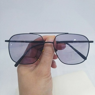 แว่นตากรองแสง+ออกแดดเปลี่ยนสี แว่นตากันแดดออโต้ แว่นโลหะมีคานสีดำ รุ่นขายดี