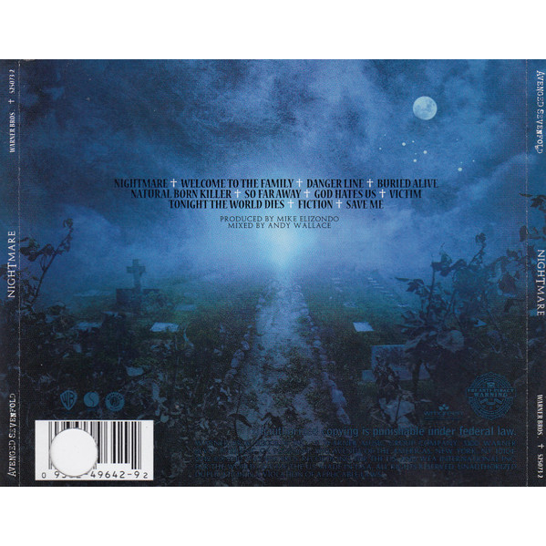 cd-avenged-sevenfold-nightmare-made-in-usa-สินค้ามือ1