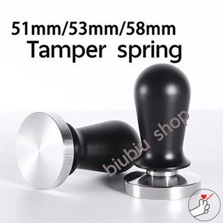 Tamper spring เเทมเปอร์สปริง ขนาด 45.5/51/53/58 mm (ด้ามอลูมิเนียมสีดำ)