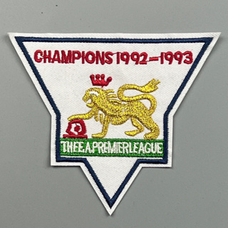 อาร์ม ติดเสื้อฟุตบอล ย้อนยุค พรีเมียร์ลีค แชมป์ 1992-93  แบบปัก ติดเสื้อ แมนยู Retro English Premier League Patch